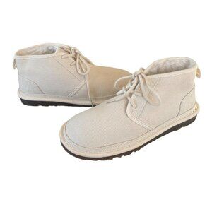 New UGG Neumel Natural Boots Ankle Chukka Lace Up Shoes Women's 10